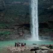 The stunning Nohkalikai Falls in Meghalaya, one of the most Instagrammable places in Northeast India.