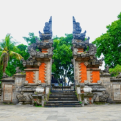 A welcoming Balinese gate, symbolizing the easy process of getting a Bali visa for Indians.
