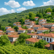 The picturesque village of Şirince, one of the most beautiful hidden villages in Turkey.